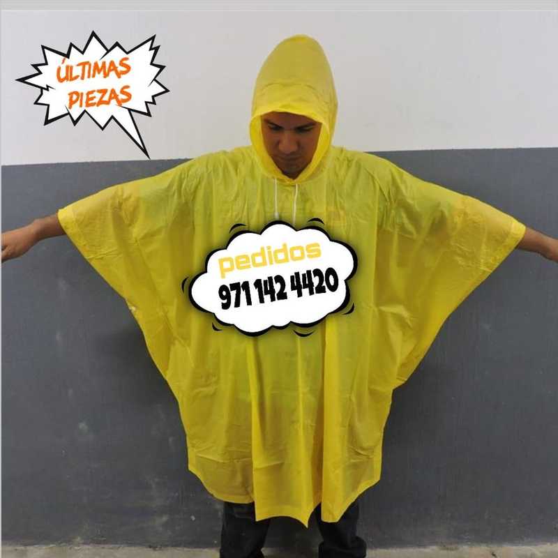 Impermeable Económico Tipo Poncho para la Lluvia