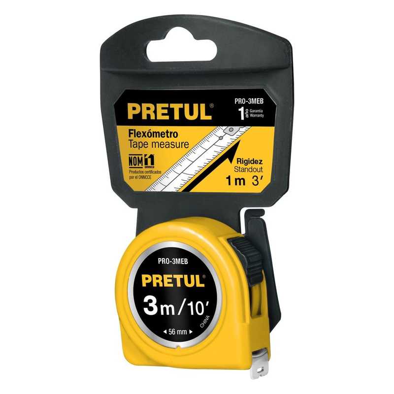 FLEXÓMETRO ECONOMICO - AMARILLO, 3 Y 5 MTS